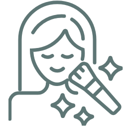 朝のメイク前