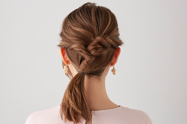 ミディアムさんのパーティーヘアアレンジ