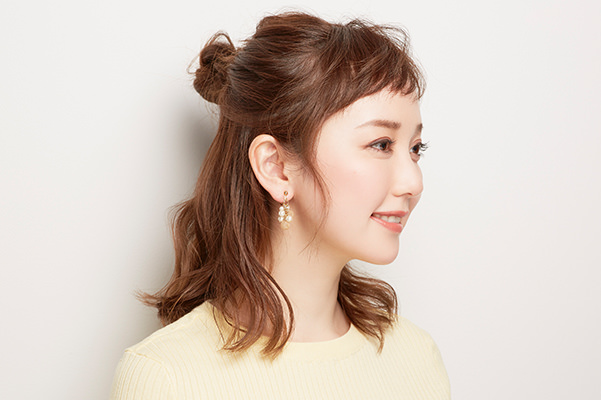 ポイント② 髪をまとめる位置