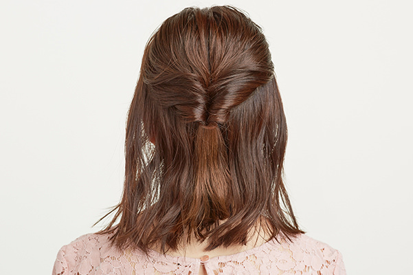 【アップ編】三つ編み×くるりんぱ ボブのお呼ばれヘアアレンジ