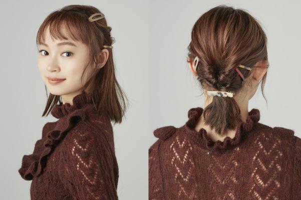 ヘアピンを使ったダウン＆まとめ髪アレンジ！