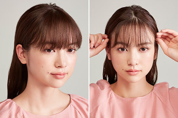 知的な印象に! 外ハネセンター分けHOW TO