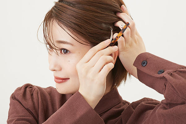 とにかく簡単! タイトなピンアレンジ