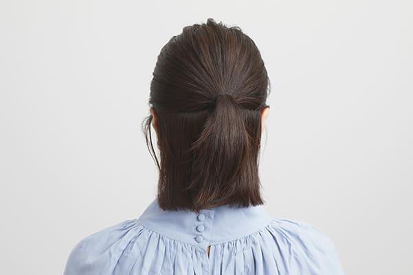 短い髪でもしっかりまとまる! ツインお団子アップアレンジ