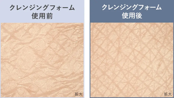 クレンジングフォーム使用イメージ