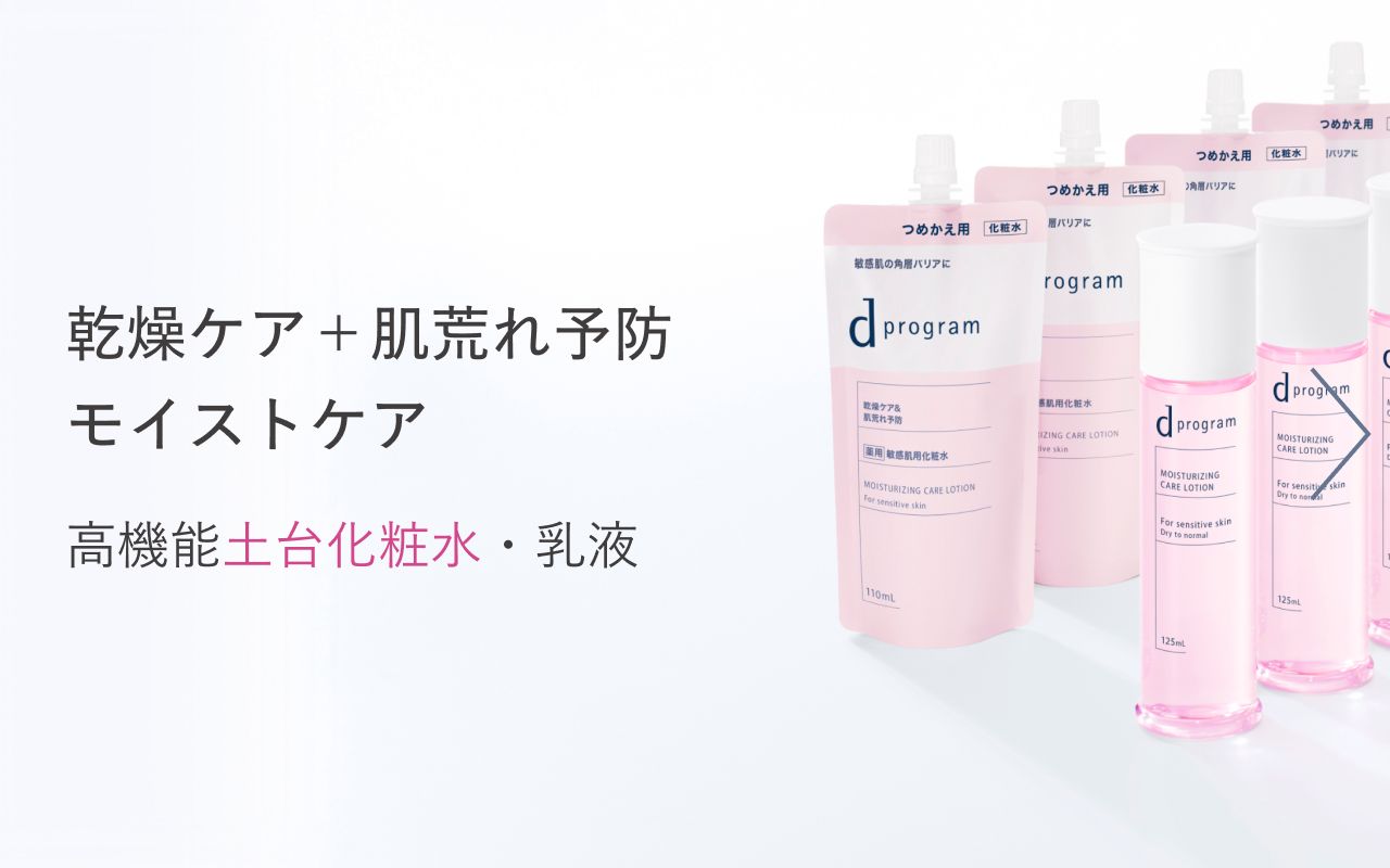 乾燥ケア＋肌荒れ予防 モイストケア 高機能土台化粧水・乳液